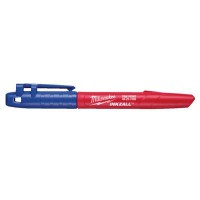 Milwaukee 4932492126 INKZALL Blue Fine Tipped Permanent All Surface Marker