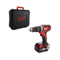 Milwaukee M18 BPD 18 Volt Li-Ion RedLithium Compact Cordless Combi Percussion Drill + 4ah Battery