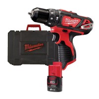 Milwaukee M12 BPD-102C Cordless Percussion Drill 12 Volt 1 x 2.0Ah