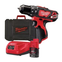 Milwaukee M12 BPD-102C Cordless Percussion Drill 12 Volt 1 x 2.0Ah Li-Ion