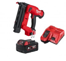 Milwaukee M18 FN18GS-0X M18 FUEL 18 GS FINISH NAILER NAIL GUN BODY + 5ah Battery