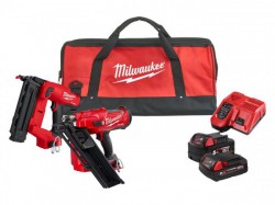 Milwaukee 18v M18 FPP2AR-522B Fuel Nailer Nail Gun Twin pack