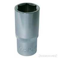 Silverline 508817 Socket 1/2\" Drive Deep Metric 30mm 