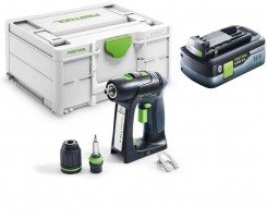 Festool 577225 Cordless drill C 18-Basic In Systainer + 4ah High Power Battery