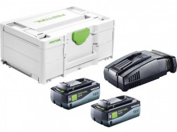Festool Energy set SYS 18V 2 x 8ah Batteries With TCL 6 Rapid Charger In Systainer