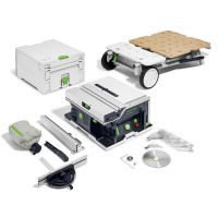 Festool CSC SYS 50 EBI-Basic-Set Cordless Table Saw With Roller Table Without Batteries / Charger