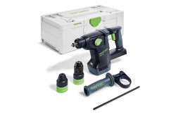 Festool 577449 KHC 18 5.0 EBI-PLUS Cordless 18v 3 Mode SDS Hammer Drill Driver Set With 2 x 5ah Batteries - FES577449