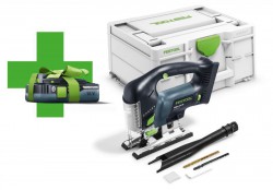 Festool 577591 Cordless Pendulum Jigsaw CARVEX PSC 420 EB-Basic, 4.0 + 18V 4Ah Battery
