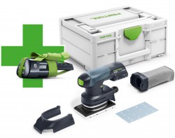 Festool 577592 Festool 577592 18v Cordless Orbital Sander RTSC 400 + 3Ah Battery