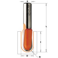 CMT 814.127.11 1/4\" Shank TCT Round Nose Cutter Bit 12.7mm x 9.5mm