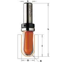 CMT 814.160.11B 1/4\" Shank TCT Round Nose Router Cutter Bit with Bearing 15.8mm x 9.5mm