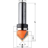 CMT 815.127.11B1/4\" Shank 90 V-Grooving Router Cutter Bit with Bearing 12.7mm x 12.7mm