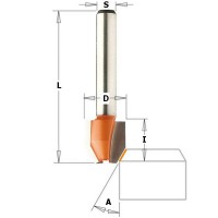 CMT 821.045.11 12mm 45 Combination Trimmer Router Cutter Bit 1/4\" Shank TCT