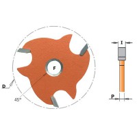 CMT 823.350.11 Slot Cutter 5mm x 47.6mm Diameter x 8mm Bore