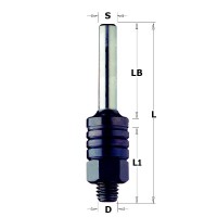 CMT 824.127.00 Slot Cutter Arbor 1/2\" Shank Without Bearing