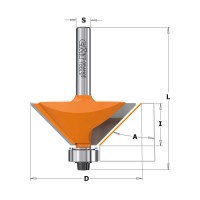 CMT 836.420.11 18mm 45 Chamfer Router Cutter Bit with Bearing 1/4\" Shank TCT