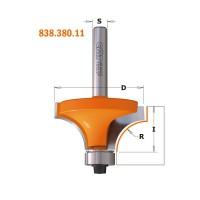 CMT 838.380.11 12.7mm Roundover Router Cutter Bit With Bearing 1/4\" Shank TCT