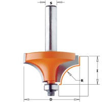 CMT 839.190.11 3.2mm Beading Router Cutter Bit with 19.1mm x 12.7mm 1/4\" Shank TCT