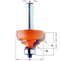 CMT 844.350.11 6.4mm Classical Ogee Router Cutter Bit 35mm x 18.5mm 1/4\" Shank TCT