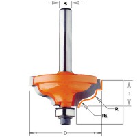 CMT 847.825.11 4.8mm Ogee Router Cutter Bit with Fillet Bit 34.2mm x 13mm 1/2\" Shank TCT