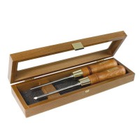 NAREX 8516 56 Wood Line Plus Premium Skew Chisel Set 6mm 30° Right & Left