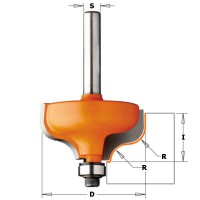 CMT 860.564.11 6.4mm Ogee Router Cutter Bit 38.1mm x 18mm 1/2\" Shank TCT