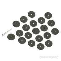 Silverline 868702 Pack of 36 Cutting Discs Kit 22mm