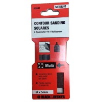 Black & Decker A1841 54mm x 54mm Contour Sanding Squares