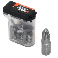 Black & Decker Pack of 20 Pozi PZ2 Hex Screwdriver Bits in Tic Tac Box