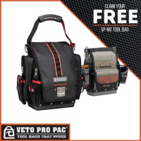 Veto Pro Pac TP-XXL Infrared Tool Bag + Veto Pro Pac SP-MC Compact Tool Pouch With Drill Holder