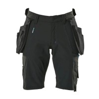 Mascot Advanced Work Shorts with Detachable Holster Pockets - Black 30\"