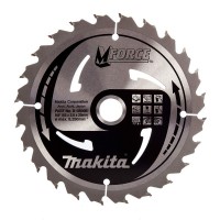 Makita B-08006 M Force Circular Saw Blade Medium Cut for Wood 165mm x 20mm 24T