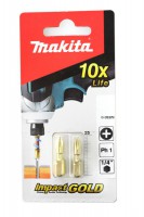 Makita B-28329 Pozi PZ3 x 25mm Impact Gold Torsion Screwdriver Pack of 2 Bits