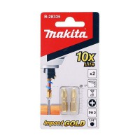 Makita B-28335 Impact GOLD Torsion Phillip Bit 25MM PH2 2x Screwdriver Bits