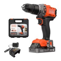 Black & Decker BCD383 Cordless Hammer Drill 2.Ah Battery Kitbox