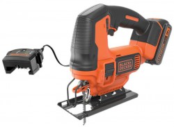 Black & Decker BDCJS18C13 18V Jigsaw with 1.5Ah Battery, Charger & 3 Blades in Carton