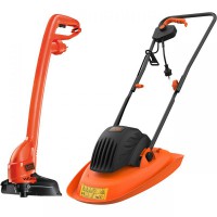 Black & Decker BEMWH551 Electric 30cm Hover Mower & GL250 Strimmer Grass Trimmer Kit