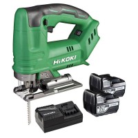 HiKOKI CJ18DAJJZ 18V Jigsaw (Top Handle) 2 x Compact 5.0Ah Li-Ion