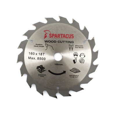 Spartacus 160 X 18t X 16mm Wood Cutting 