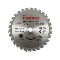 Spartacus 160 x 30T x 16mm Wood Cutting Circular Saw Blade