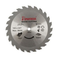 Spartacus 165 x 24T x 10mm Wood Cutting Circular Saw Blade