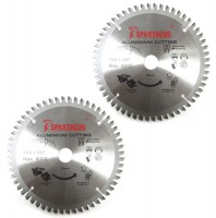 Spartacus 165 x 56T x 20mm Aluminium Cutting Circular Saw Blade Pack of 2