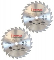 Spartacus 170 x 24T x 16mm Wood Cutting Circular Saw Blade Pack of 2
