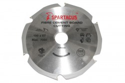 Spartacus 190mm x 6 Tooth x 30mm Fibre Cement Board PCD Blade