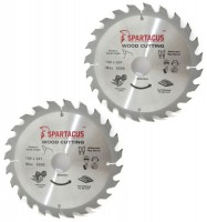 Spartacus 190 x 24T x 30mm Wood Cutting Cordless Circular Saw Blade Pack of 2