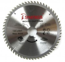 Spartacus 190 x 60T x 30mm Wood Cutting Circular Saw Blade