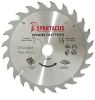 Spartacus 210 x 24T x 30mm Wood Cutting Circular Saw Blade