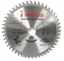 Spartacus 210 x 48T x 30mm Wood Cutting Circular Saw Blade