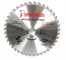 Spartacus 250 x 40T x 30mm Wood Cutting Circular Saw Blade