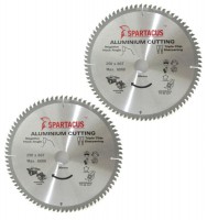 Spartacus 250 x 80T x 30mm Aluminium Cutting Circular Saw Blade Pack of 2